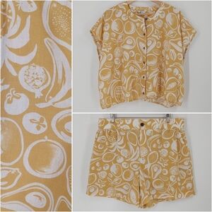 Reitmans Tropical Fruit Printed 2pc Set
